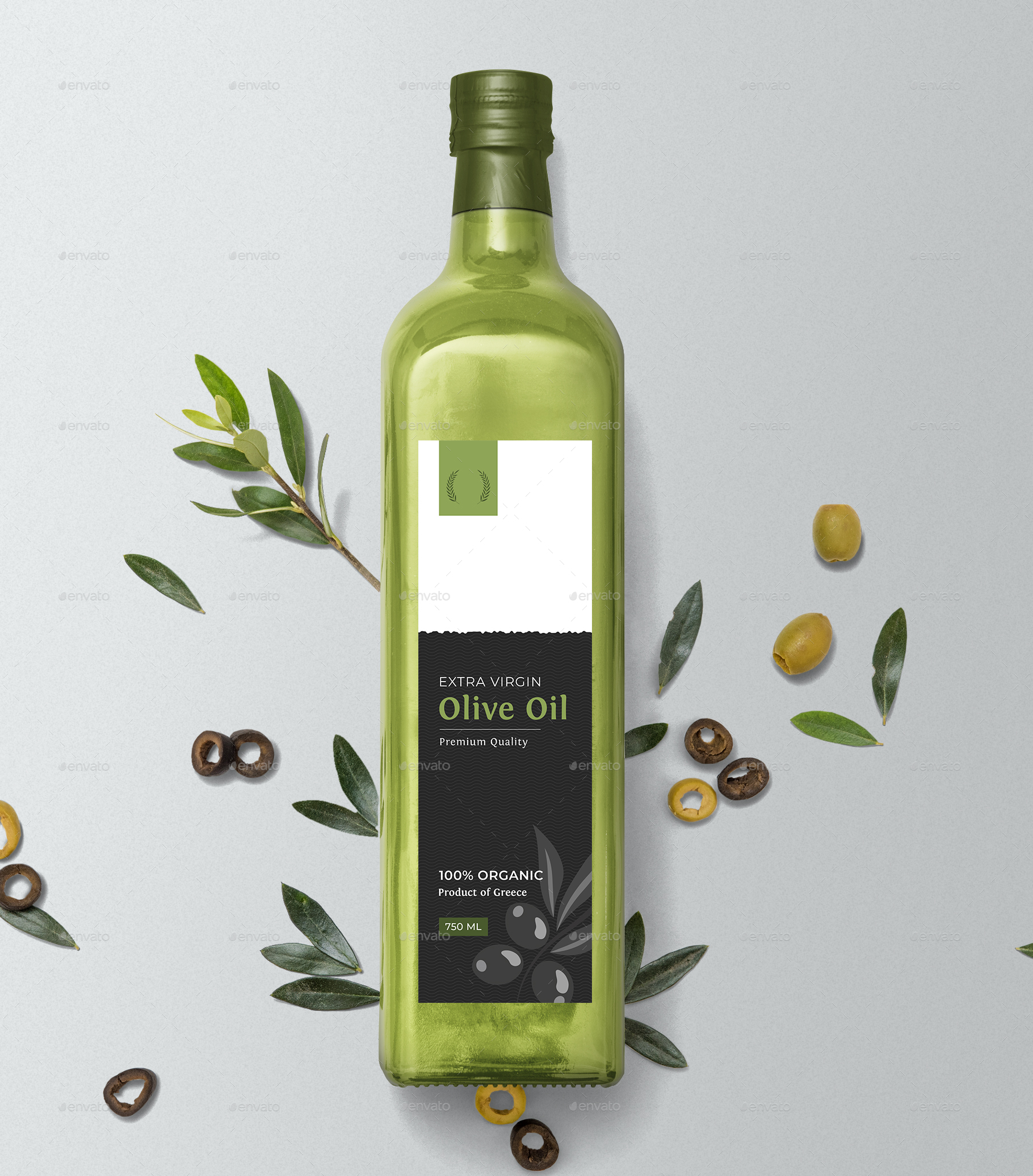 Olive Oil Label, Print Templates GraphicRiver